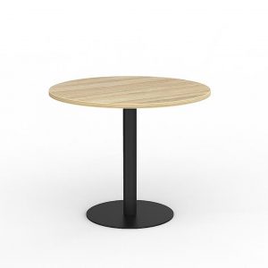 Disc Base Meeting Table Black Disc Base White Top Xchange Design Australia
