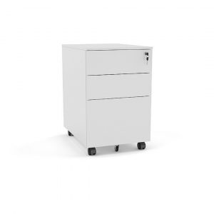 Network Mobile Pedestal Unit Powdercoat White Xchange Design Australia