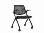 Logic Training Chair Black with Arms Xchange Design Australia