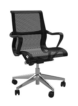 Polished Base &Amp; Gas Lift Upgrade For Black Scroll Chair