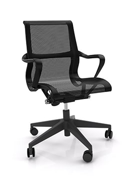 Scroll Black Mesh Nylon Base