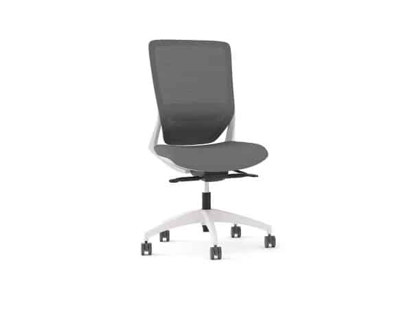 Allura Ergonomic Office Chair Single White No Arms Xchange Design