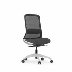 Float Office Task Chair -White Frame - No Arms - Xchange Design