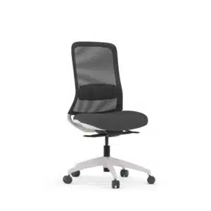 Float Office Task Chair -White Frame - No Arms - Xchange Design